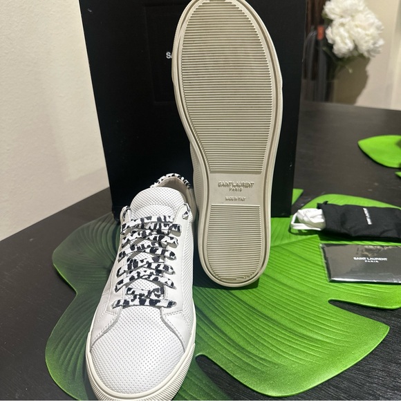 Saint Laurent YSL Andy Low Sneaker White Mens Size 40.5 EU, 7.5 US main image 6